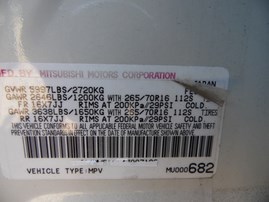 2004 MITSUBISHI MONTERO LIMITED WHITE 3.8L AT 4WD 183867